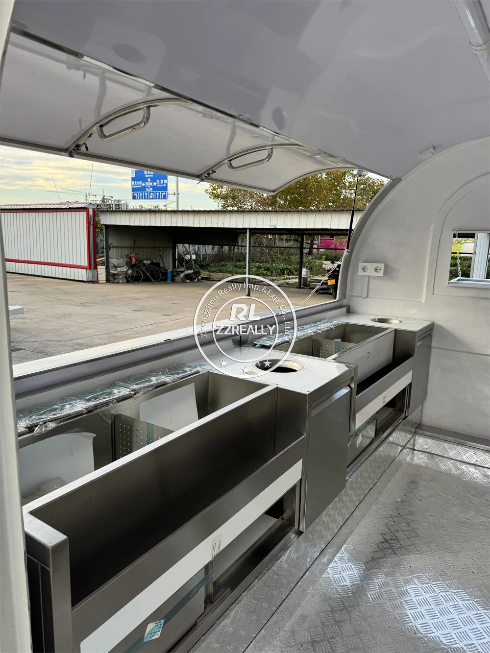 Reboque de catering de concessão, caminhão de comida, cozinha móvel, totalmente equipado, reboque de comida de rua, carrinho de sorvete móvel