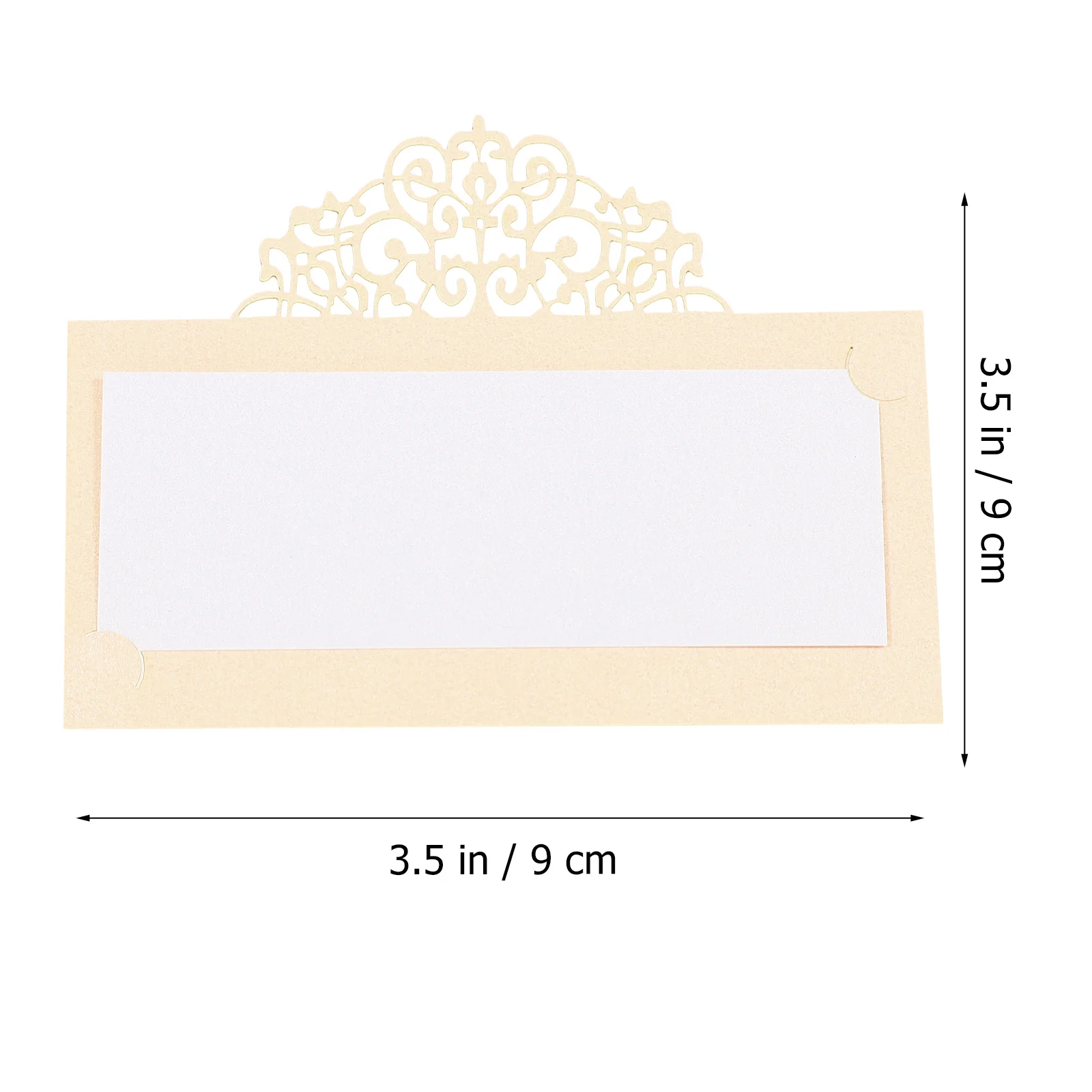 

50 шт. лазерные полые зарезервированные настольные карты с гладкими краями, пустые карточки с местами, идеально подходящие для свадебной вечеринки