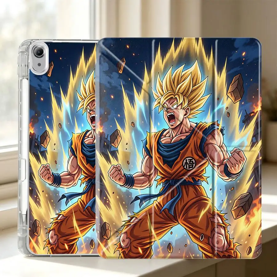 With Pen Slot Cover Tablet Case For Samsung Galaxy Tab S9 Plus S10 Lite S8 S7 FE A11 A8 A9 Plus Dragon Ball Z view 3