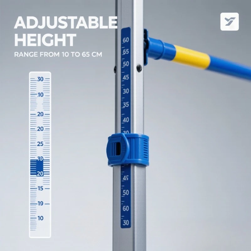 FCI Competition Grade Pet Agility Hurdle Dog Jump Bar Adjustable Height 10-65cm Dog Obstacle Training Rack - view 5