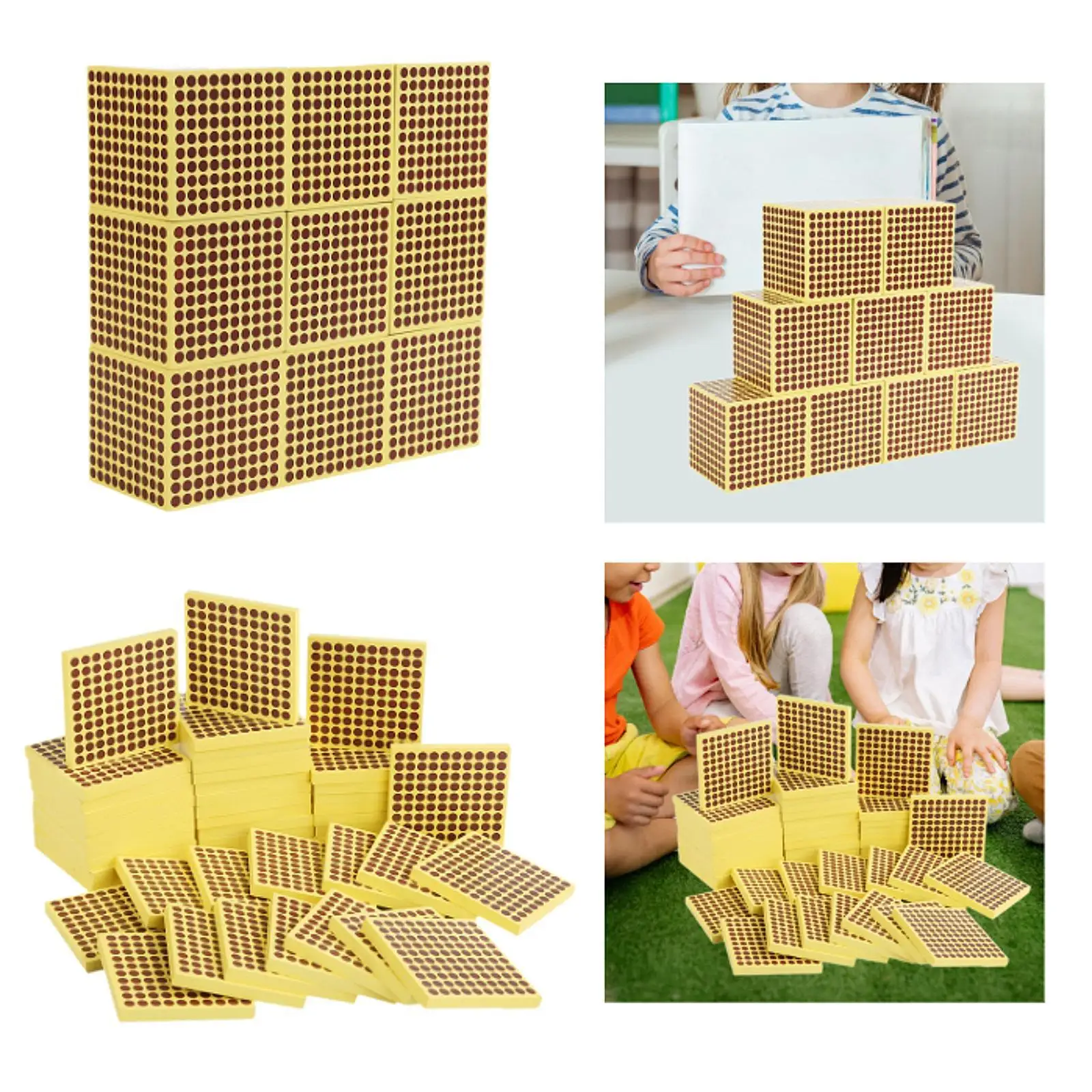 Math Manipulatives Materials,Wooden,Decimal Base Toy,Kids Early Development Game Math Toy for Boys