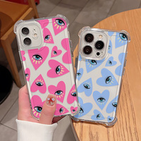 Lucky Turkish Evils Eyes Phone Case For IPhone 16e 16 15 14 13 12 11 Mini Pro Max X XR XSMax  8 Plus Anti Fall Transparent Cover