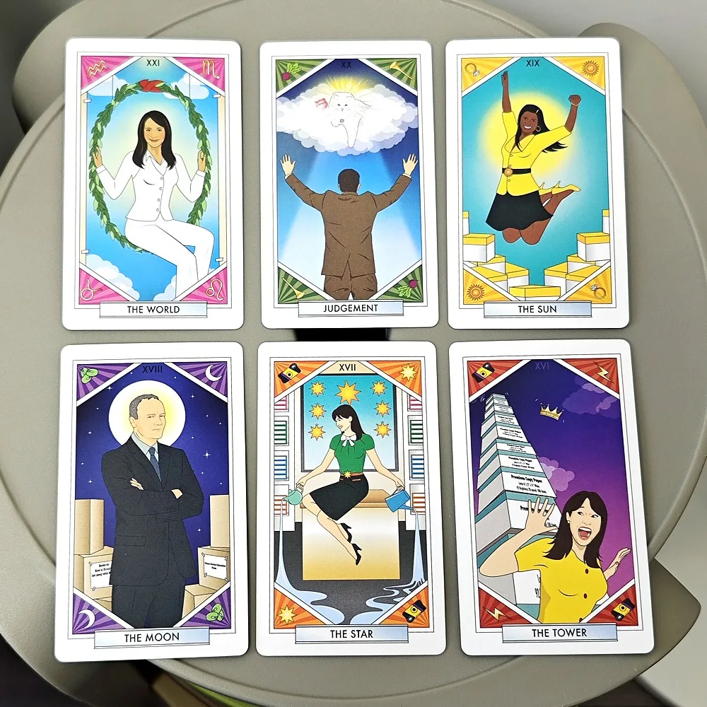 79 Pcs Cards The Unofficial Office Tarot: Gaze Into Your Future with The Scranton Branch 10.3*6cm