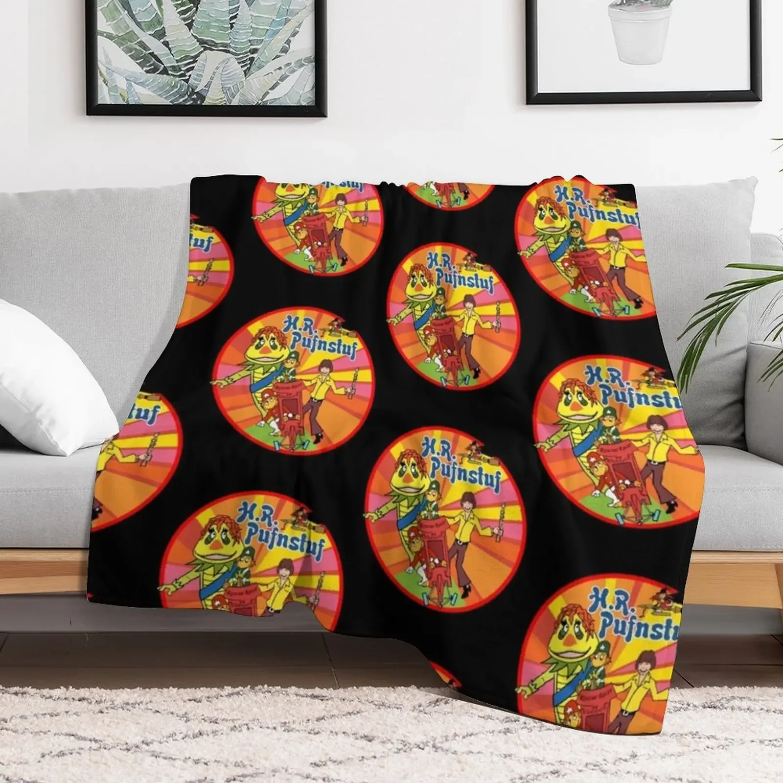 HR H R Pufnstuf Puff Stuff Puff n stuff Shirt Sticker Hoodie Mask Throw Blanket Elegant Warm Throw Blanket for Hotel Home