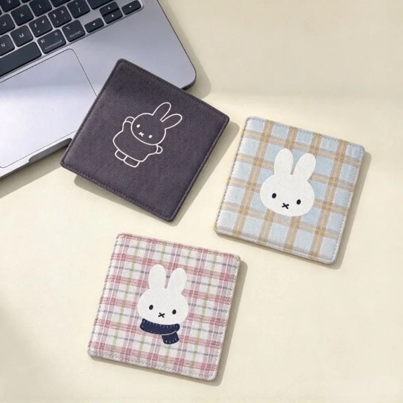 New Kawaii Miffy Little Rabbit Cup Mat Art Insulation Cartoon Coffee Cup Mat Ornament Prop Meal