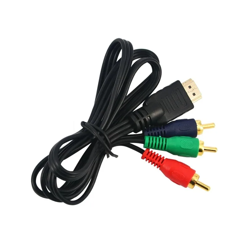 

Комплект из 5 шт. кабелей-адаптеров HDMI-AV с функцией масштабирования, конвертер HD-видео в композитный, HD в RCA AV/CVSB L/R видео, поддержка 1080P 4K30HZ NTSC PAL