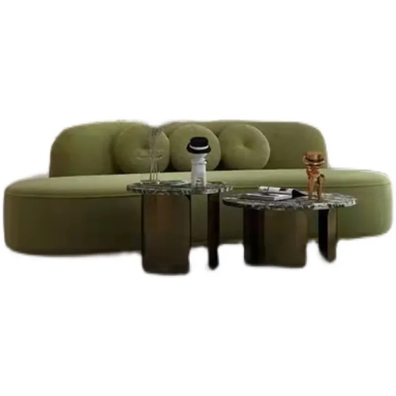 

Leisure special-shaped club hotel beauty salon fabric sofa combination