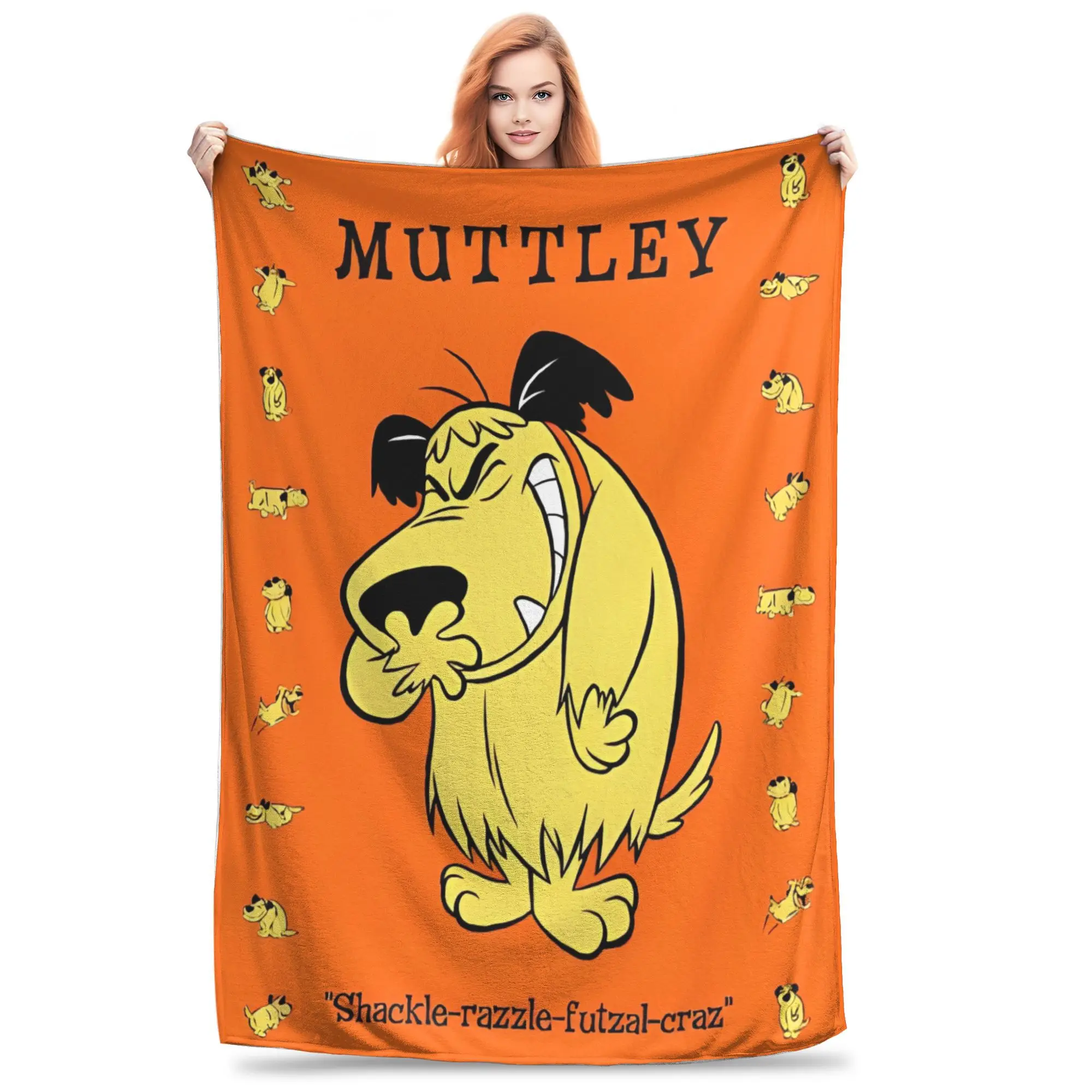 

Cartoon Dog Wacky Races Blankets Fleece Textile Decor Portable Super Soft Throw Blankets for Sofa Outdoor Plush Thin Quilt