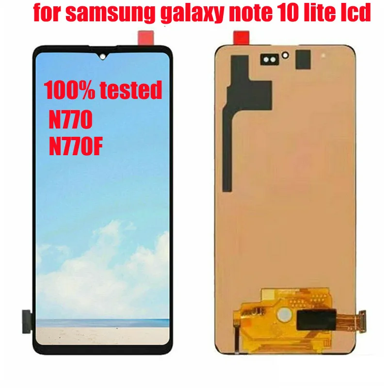 

ЖК-дисплей TFT для samsung galaxy note 10 lite, ЖК-дисплей с сенсорным экраном и дигитайзером для samsung note10 lite, n770, n770f/ds, n770f/dsm