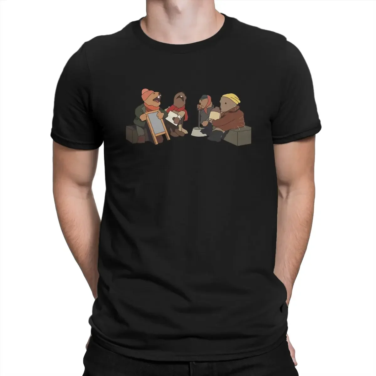 

Emmet Otter's Jug Band Christmas Chuck TV Men's TShirt Laugh Fashion T Shirt Harajuku Streetwear Hipster