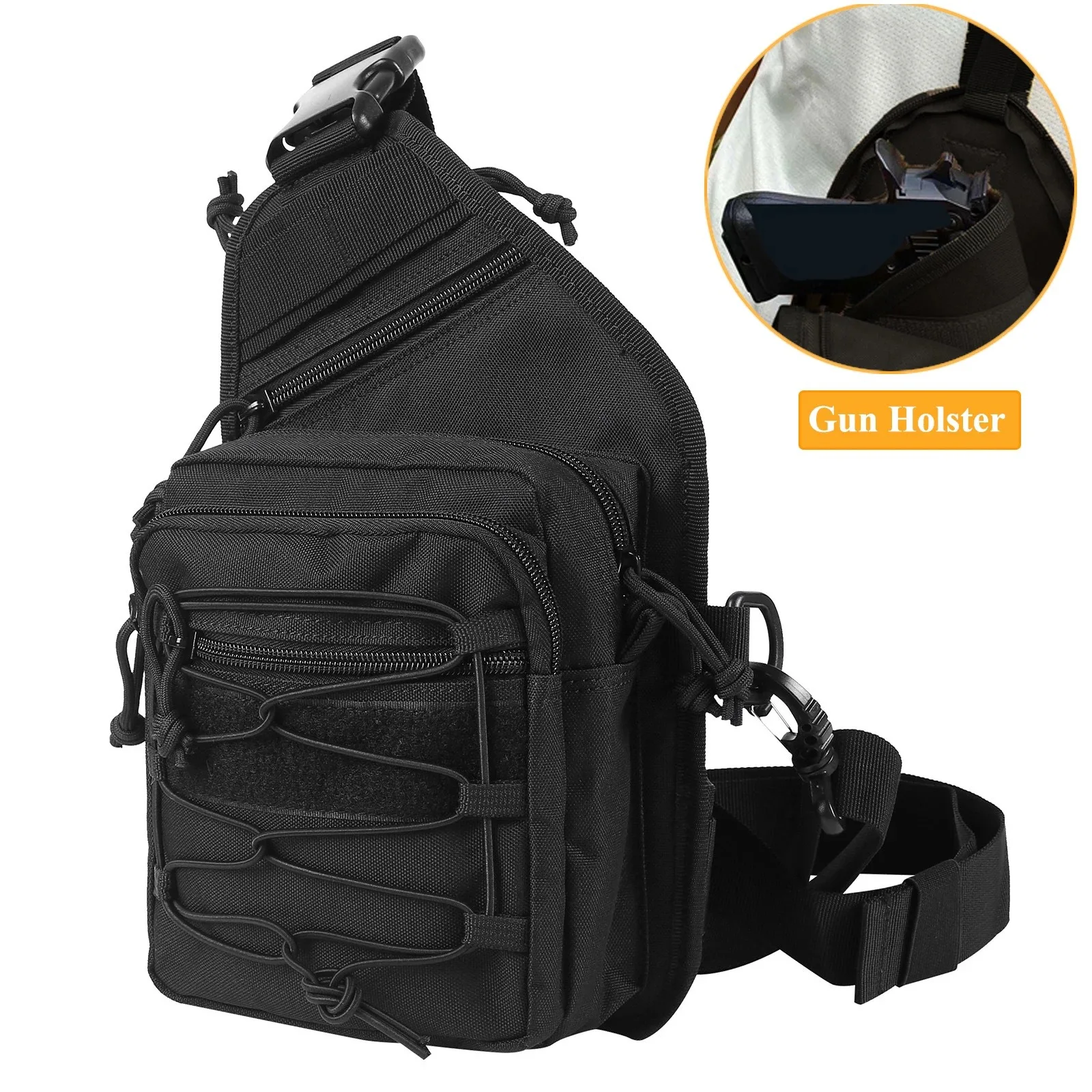 Military Chest Bag Camo Sports Cycling Riding Belt Bag Army Outdoor Tactical Crossbody Bag for Men Multifunctional Shoulder Bags