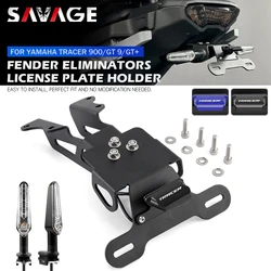 License Plate Holder For YAMAHA MT09 Tracer 900/9/GT 7GT 700/GT FJ-09 2015-2024 Motorcycle Tail Tidy Fender Eliminator LED Light