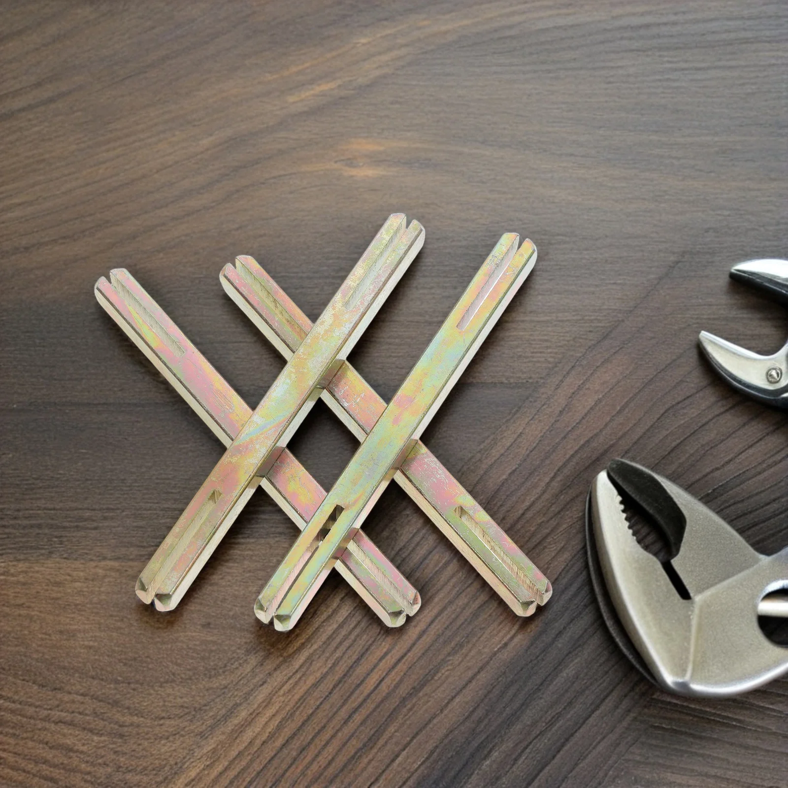 

4Pcs Stainless Steel Door Spindle Replacement for Fingerprint Lock Square Drive Split Rod Heavy Duty Handle Connector