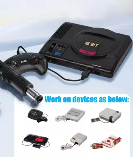 Durable Black 1.8m Type C Charging Wire Game Console Power  Cable Suitable for Sega Genesis/SEGA Gaming Hardware SNES/NES/FC