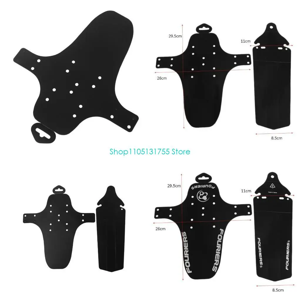 K0EF 2Pcs Bike Front Rear Mudguard Road Cycling Mountain MTB