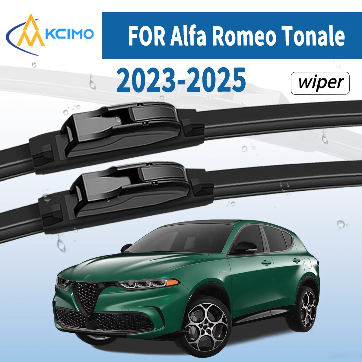 

2Pcs Front Windshield Wiper Blades For Alfa Romeo Tonale 2023-2025 High Quality All-Weather Windscreen Wiper Auto Accessories