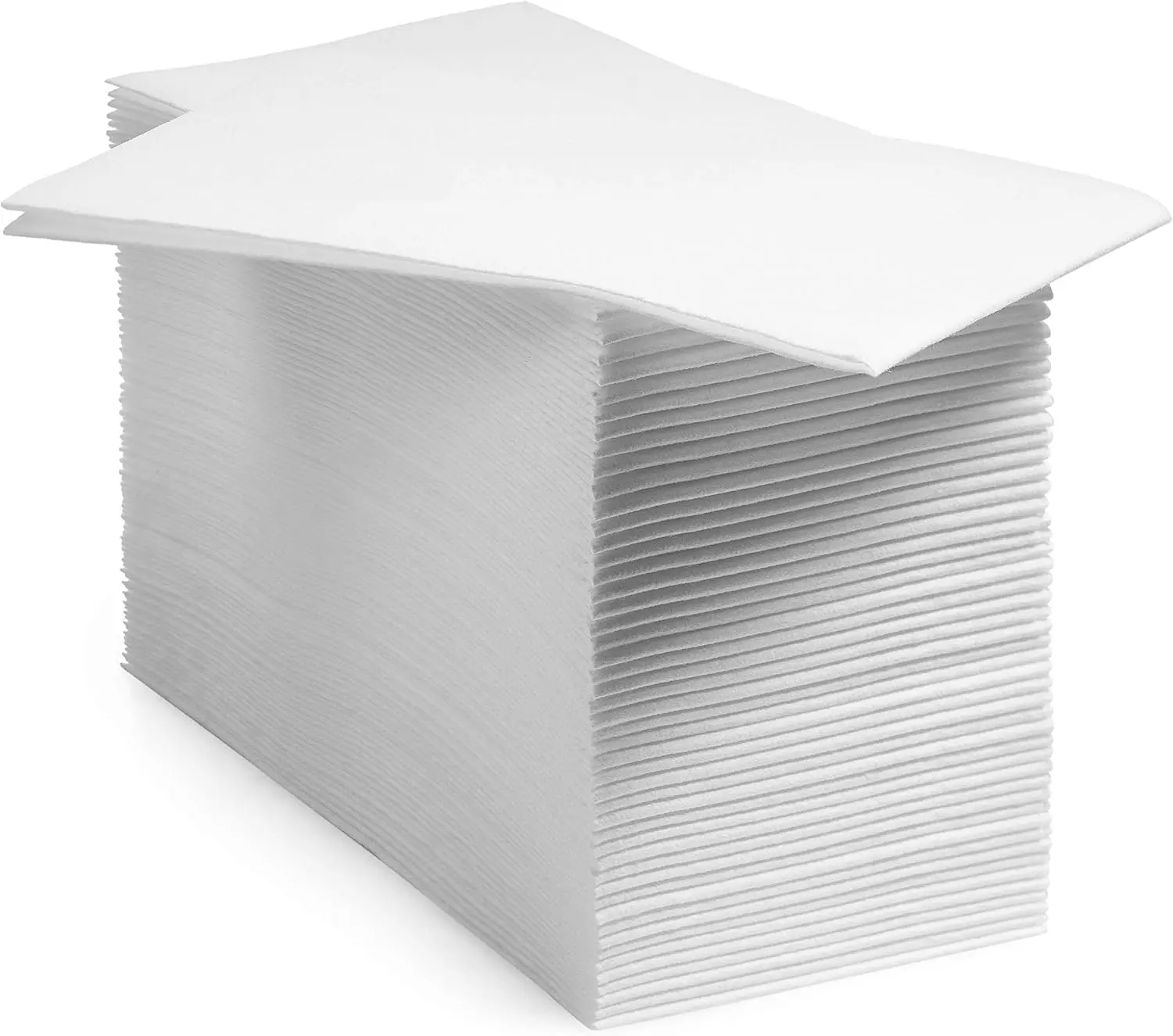 

1000-Pack Disposable Bathroom Napkins | Linen-Feel Guest Towels | Cloth-Like Hand Tissue Paper, White, 12" x 17"