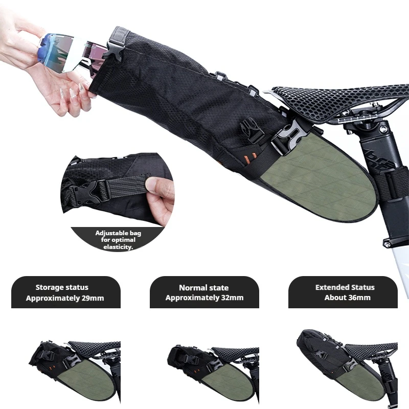 

Велосумка ENLEE на заднее сиденье, большая вместимость 5.8 л, портативная, многофункциональная, для поездок на работу, для инструментов