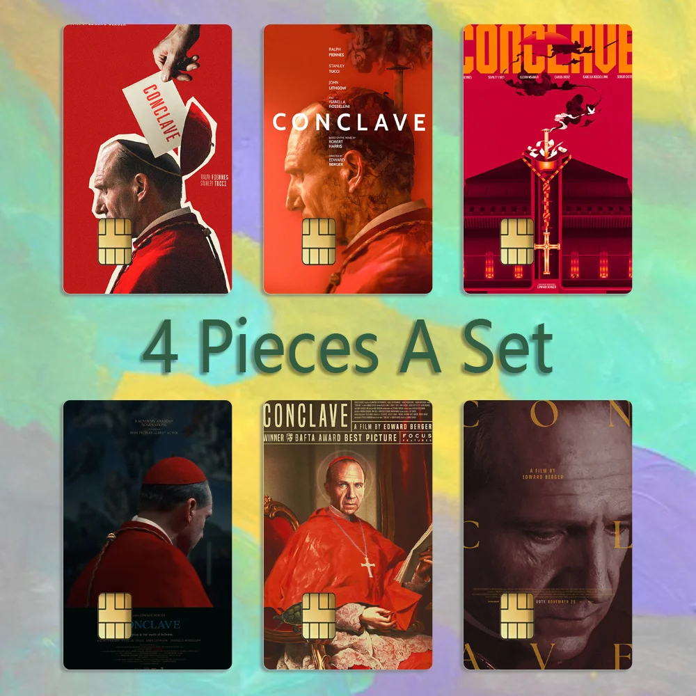 

Conclave Movie 2024 Stickers Credit Visa Debit Bank Charge Card Bus Metro Waterproof Sticker Decal Decoration