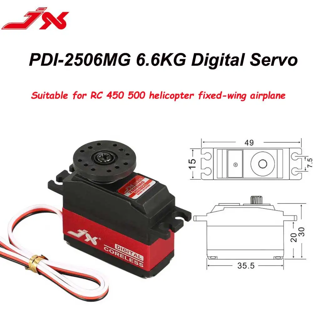 JX-Micro Servo Digital 9g, 17g, 25g, 1,2 kg, 6,6 kg, 9kg, 20kg, 25kg, engranaje de Metal para coche, Robot, avión, Dron, piezas de modelo RC