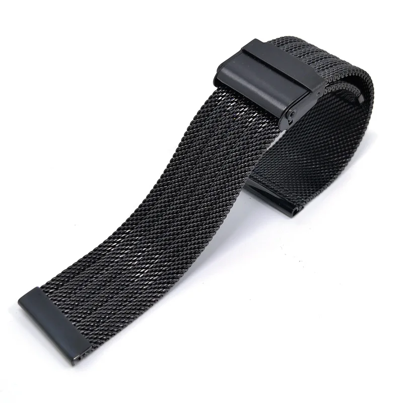 18mm 20mm 22/24mm Stainless Steel Milanese Watch Strap Men Women Sport Bracelet Mesh Watch Band Universal Wrist Band Accessories