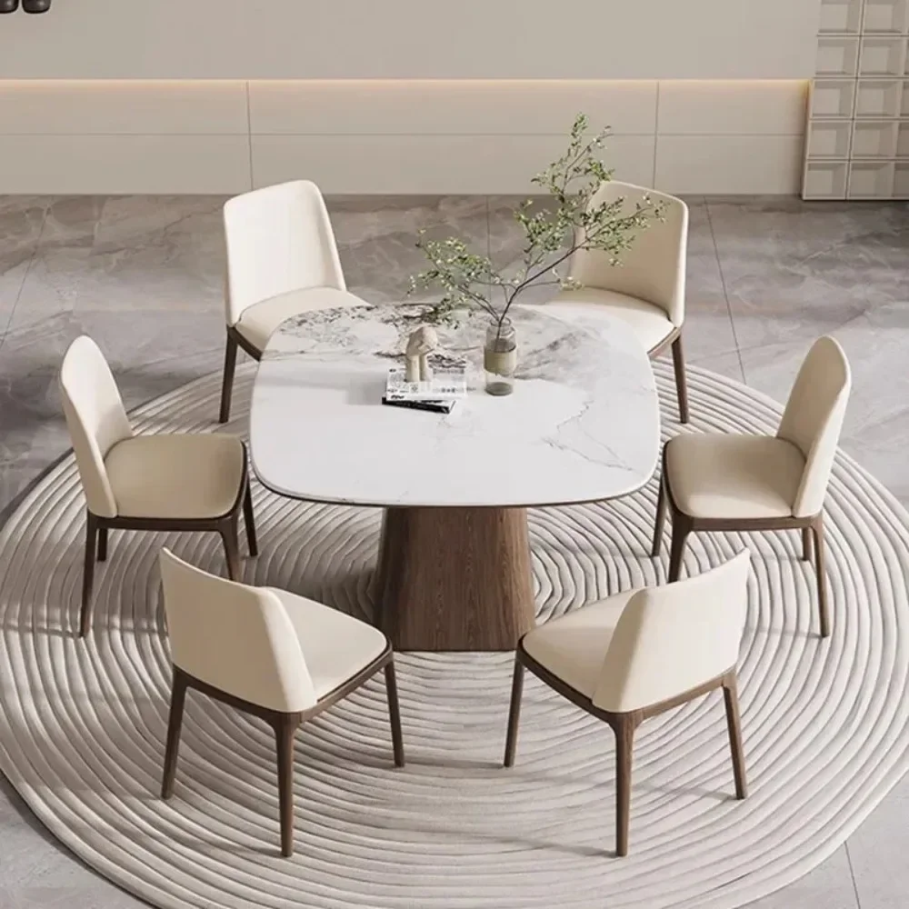 

Design Luxury Dining Table Waterproof Minimalist Relaxing Rectangle Dining Table Nordic Living Mesas De Comedor Home Furniture