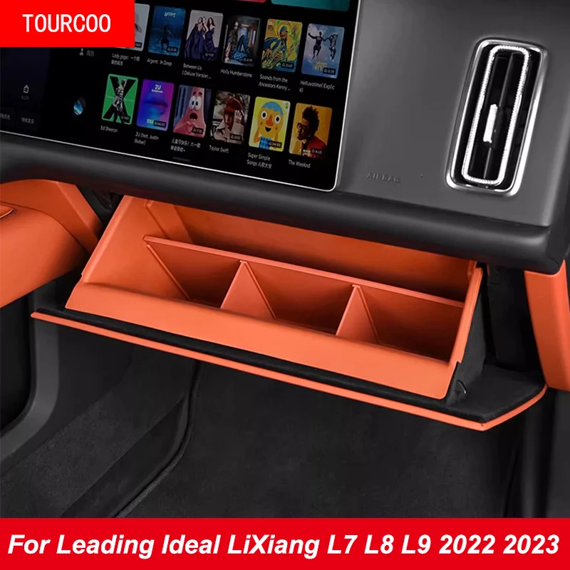 For Leading Ideal LiXiang L7 L8 L9 2022 2023 2024 Passenger Seat Glove Box Silicone Pad Mat Modification Accessories