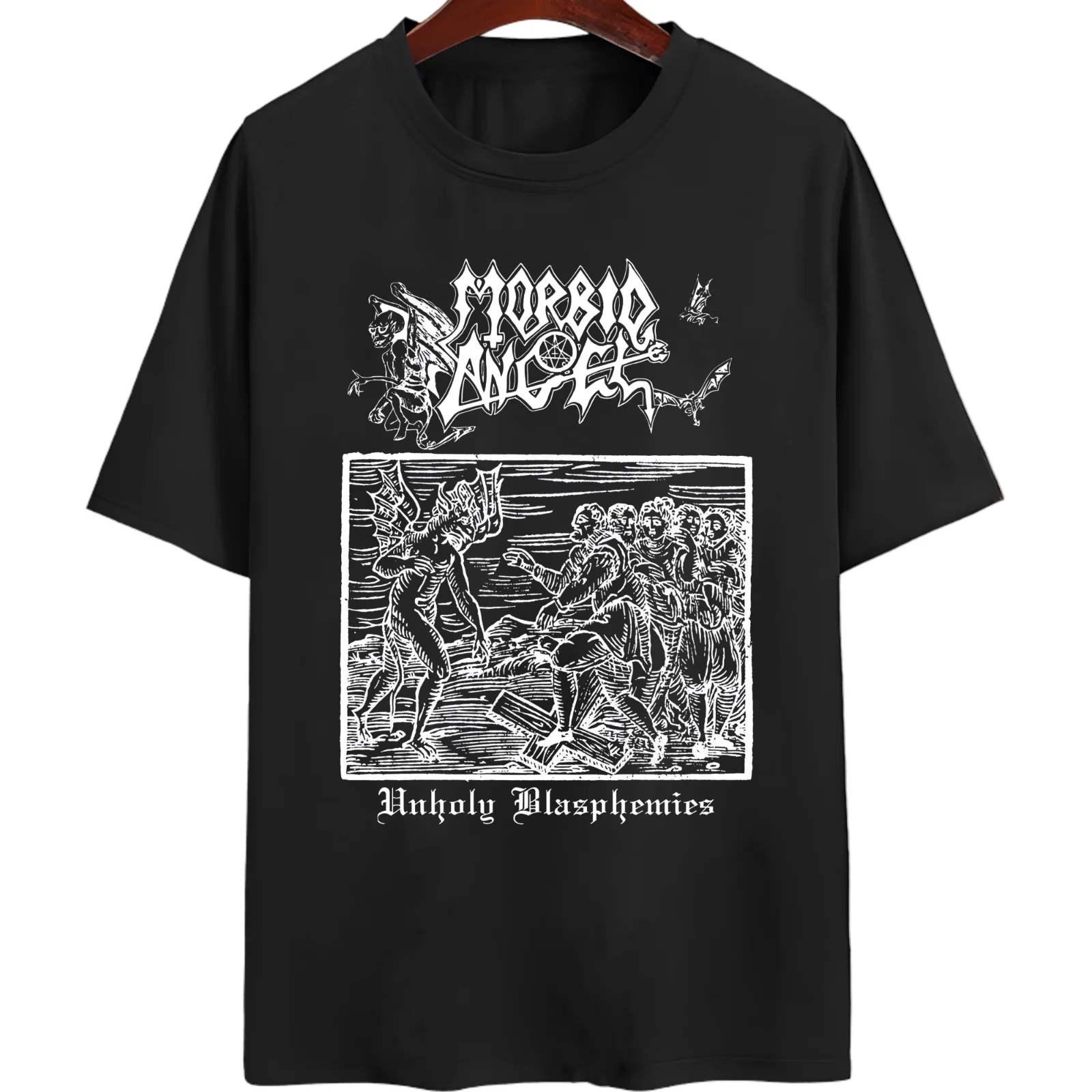 Rare Morbid Angel Unholy Blasphemies Cotton Men S-5XL K476