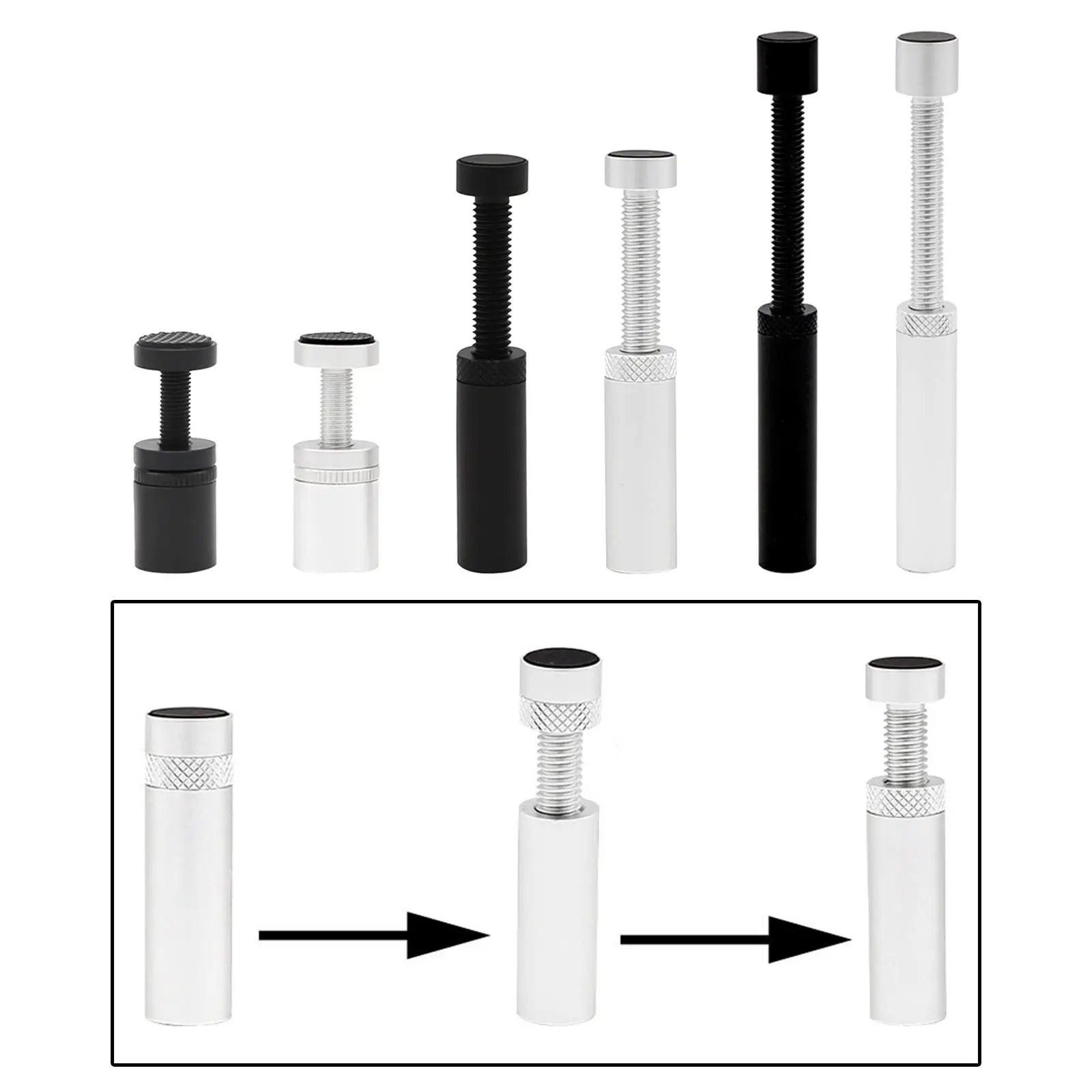 グラフィックスカードホルダー磁気吸引耐久性のある高さ調整可能コンピュータ用