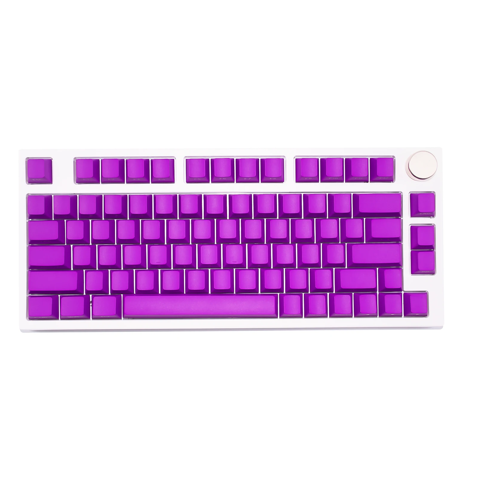 133 Keys Purple Lilac PBT Double Shot OEM Height Side Print Backlight Shine Mechanical Keyboard AULA F75 Anne Pro 2 GK61