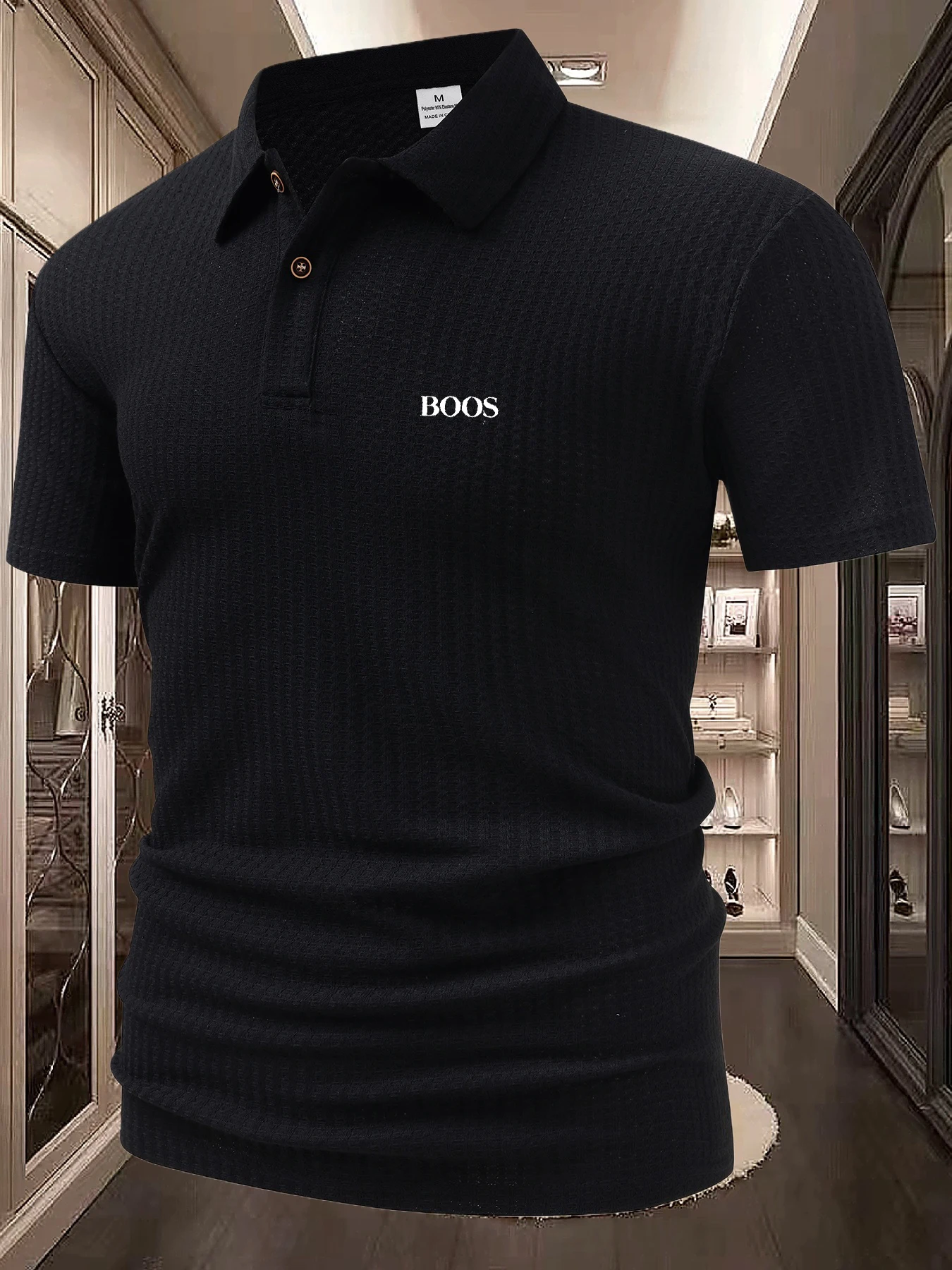 Men's Short-Sleeved Polo Shirt Pure Color Street Style Lightweight Lapel Summer Jogging Sports Top - Breathable T-Shirt for - Image 3