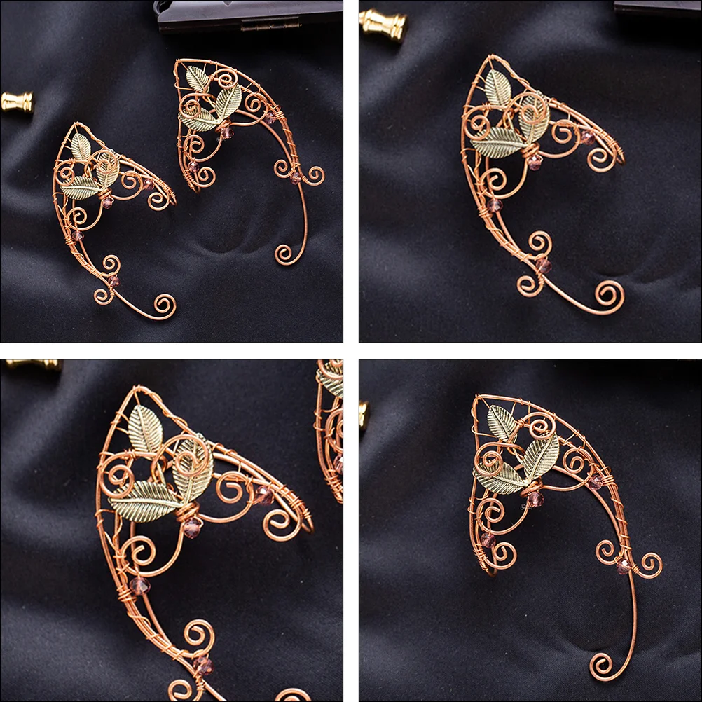 Elf Ear Clip Women's Jewelry Delicate Clips Bone Costume Accessories Earplugs Valentine's Day Elves Cuff Girl Decor Alloy