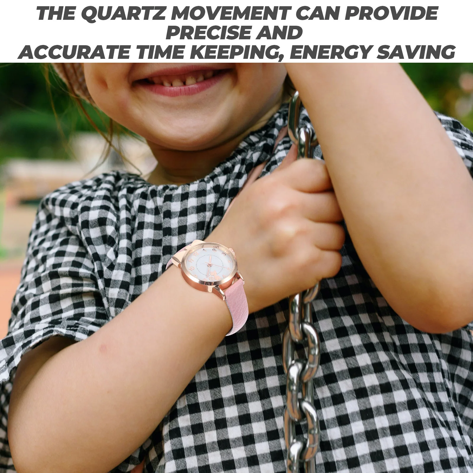 1pc アナログ Pu ストラップ用カジュアル腕時計アナログ時計用装飾ギフト