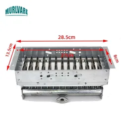 Stainless Steel NG LPG Gas 13-Row Burner Flange Interface Row Burner With Cover For Steam Oven Boiler