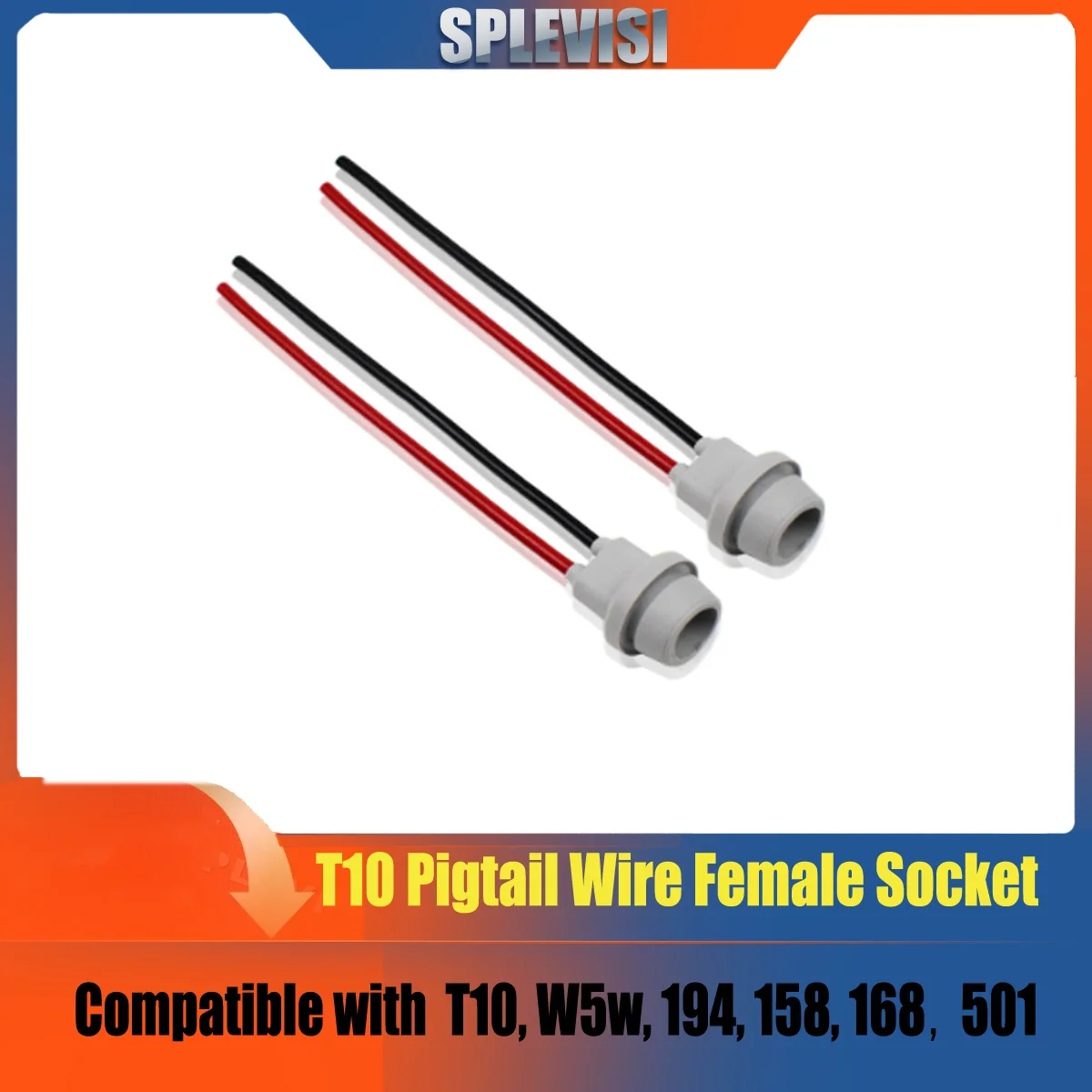 

T10 168 194 2825 912 921 W5W Auto Car Socket Connector Extension DC 0V ~ 12V Light Bulb Socket W5W 168 194 For Cars Trucks Boats