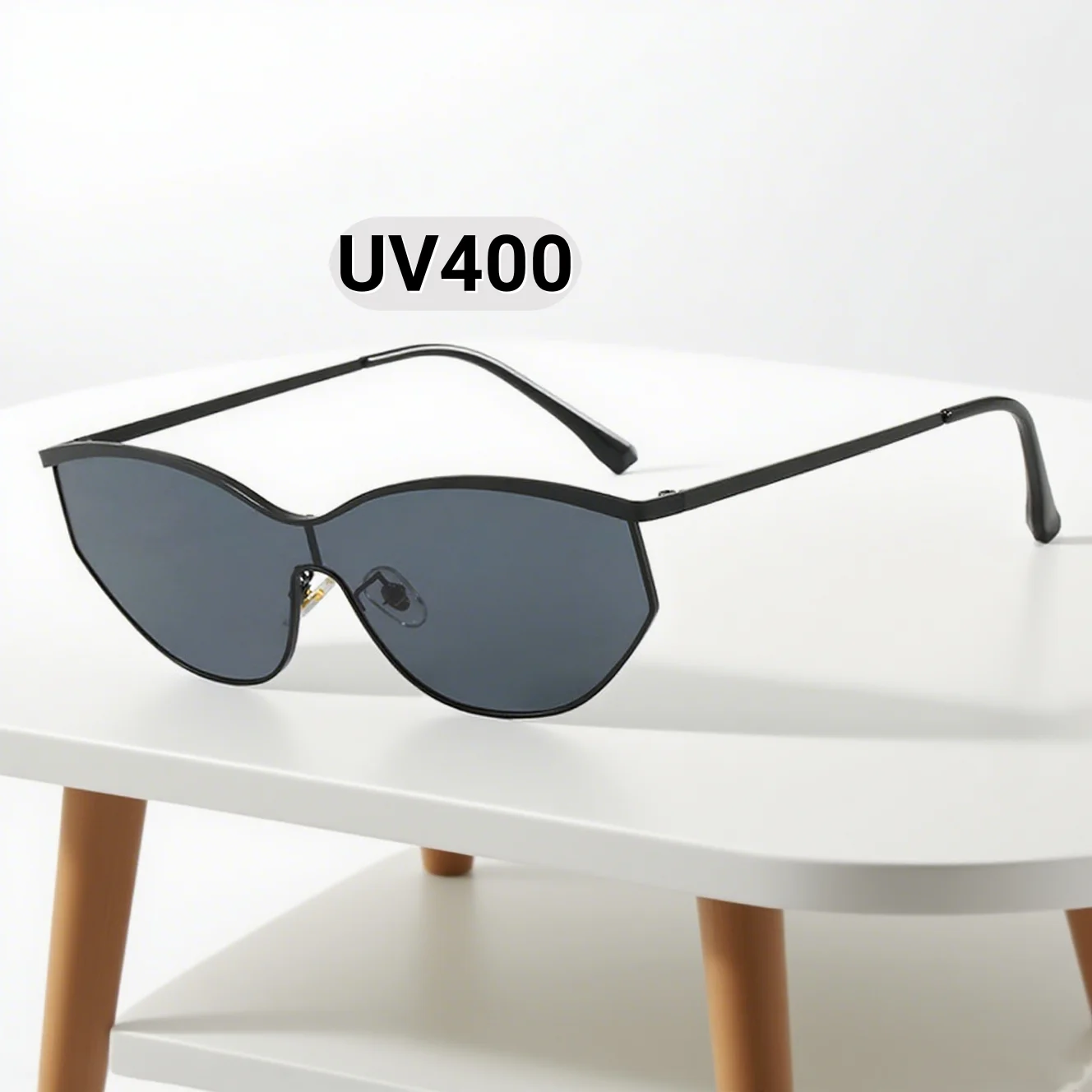 

2025 New Personalized Cat Eye Women's Sunglasses Outdoor Ultra Light Neutral Future Technology Sense UV400 Sunscreen Sunglasses