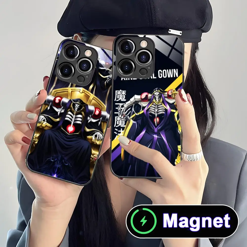 

Overlord Ainz ooal Gown Phone Case for iPhone 17 16 15 14 13 12 11 Air Pro Max Plus Mini Glass MagSafe Cover