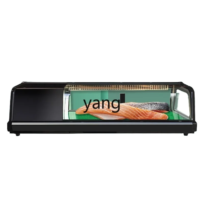 

LMM Commercial Sushi Refrigerated Fresh-keeping Cabinet Desktop Direct Cooling Single Layer Display Cabinet