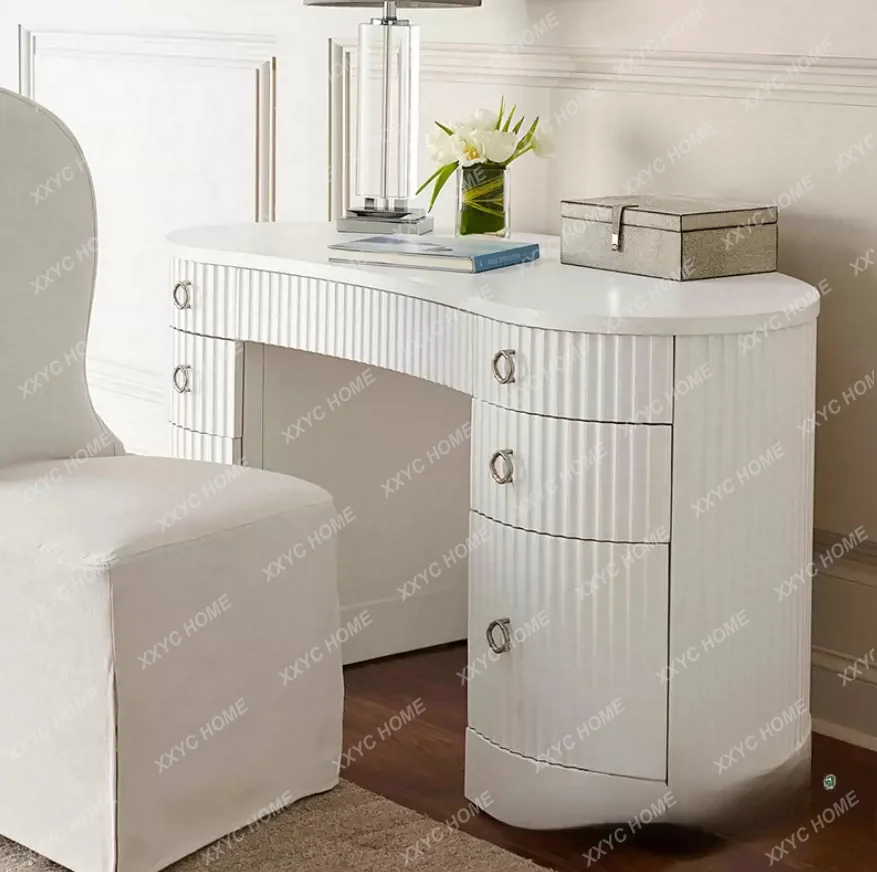 Cream style simple desk household dresser study computer table light luxury desk writing desk