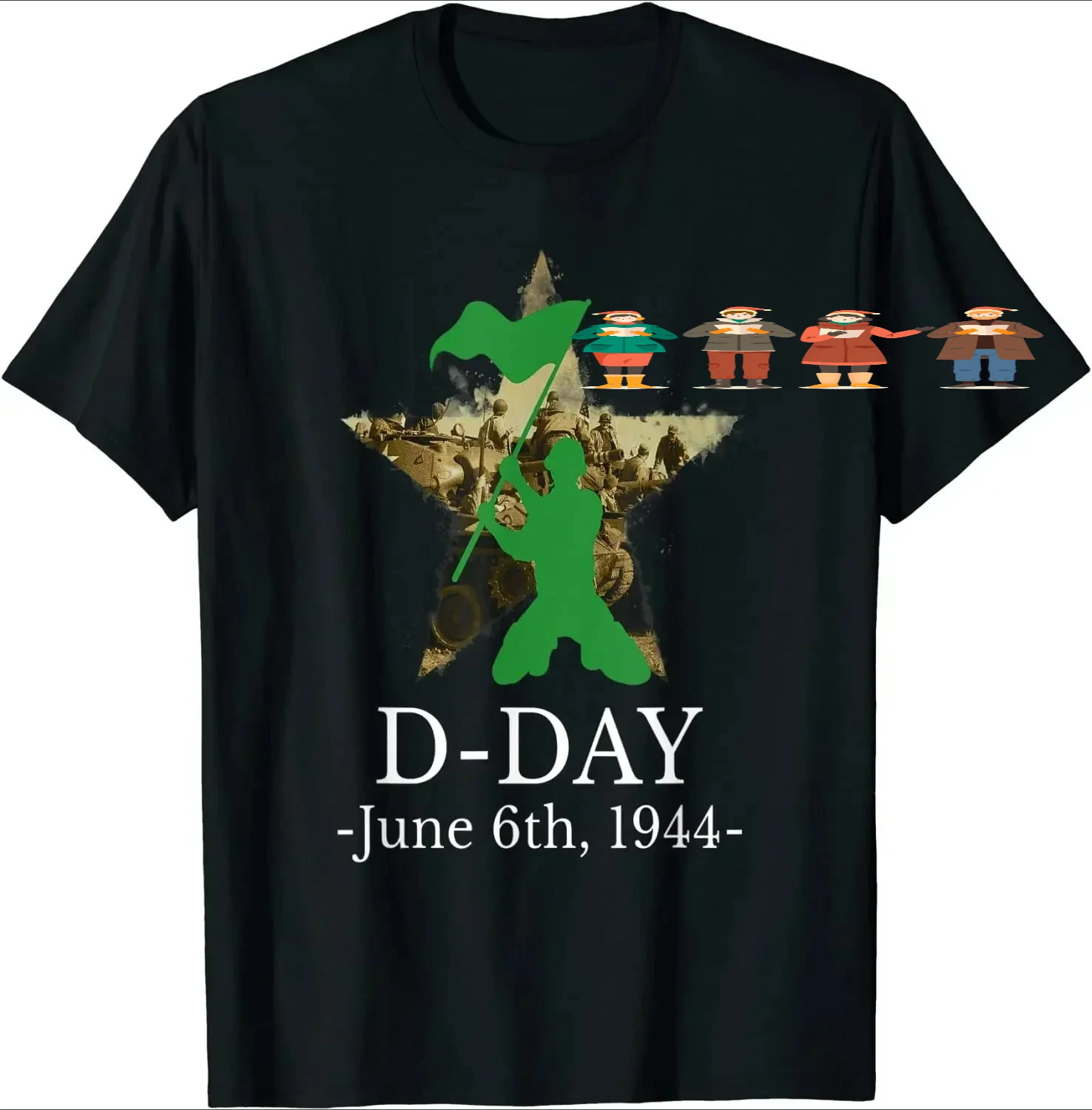 D-Day Normandy June 6th 1944 WW2 Men T-Shirt Short Sleeve Casual 100% Cotton O-Neck Summer Tees
