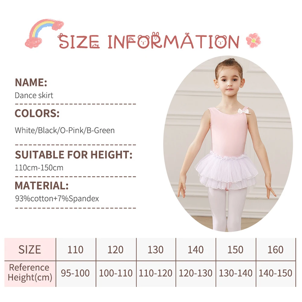 Girls Ballet Leotards Dance Clothes Bodysuit Ballet Tutu Dress For Kids Dance Tights Gymnastics Dancewear Balleriana Clothes