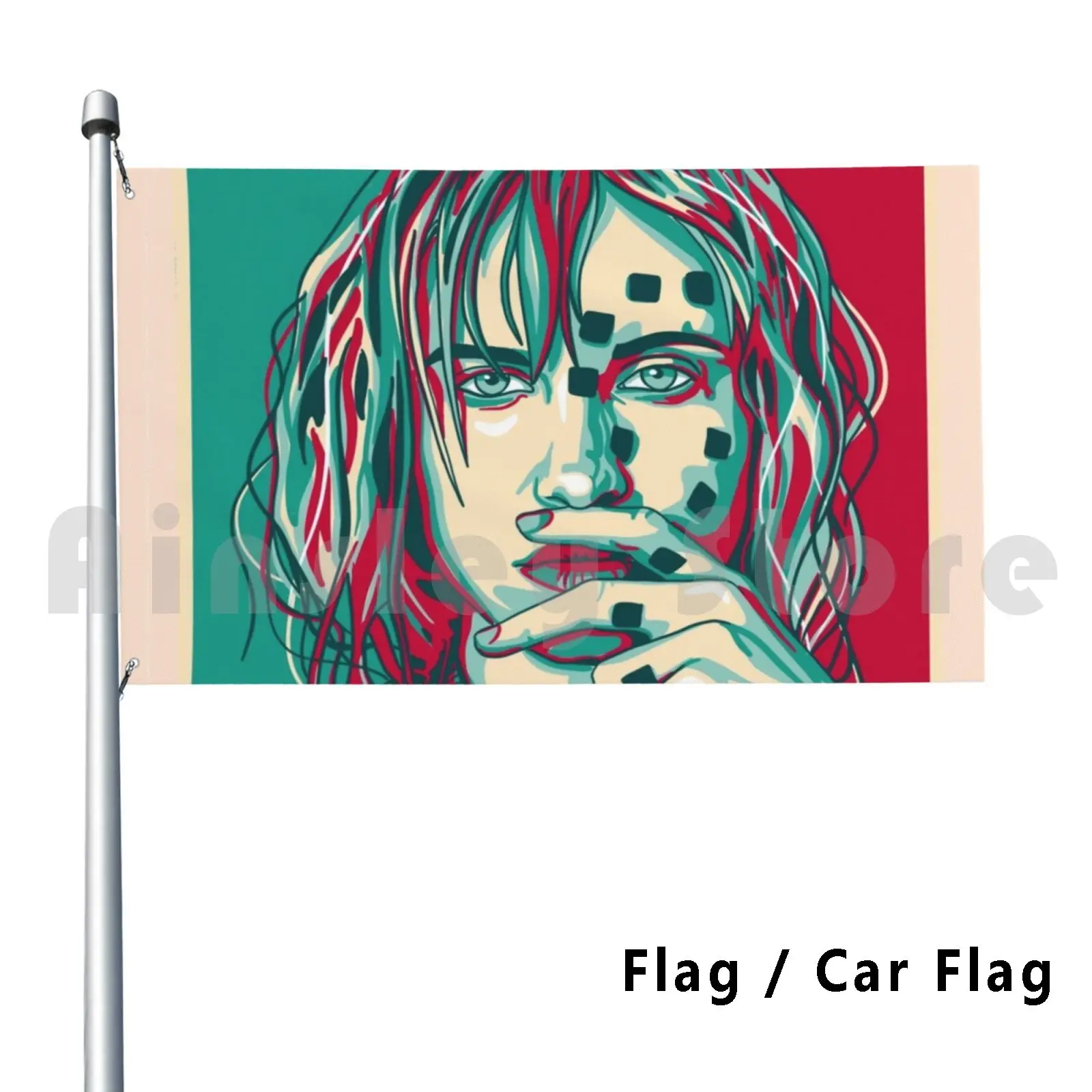 Petals For Armor Outdoor Decor Flag Car Flag Hayley Williams Paramore Petals Armor Atr Green Red