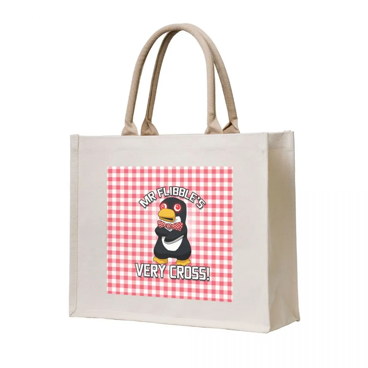 

Mr Flibble's Very Cross! Tote Bag Women's shopper bag canvas shopping bag Canvas for women bags for women