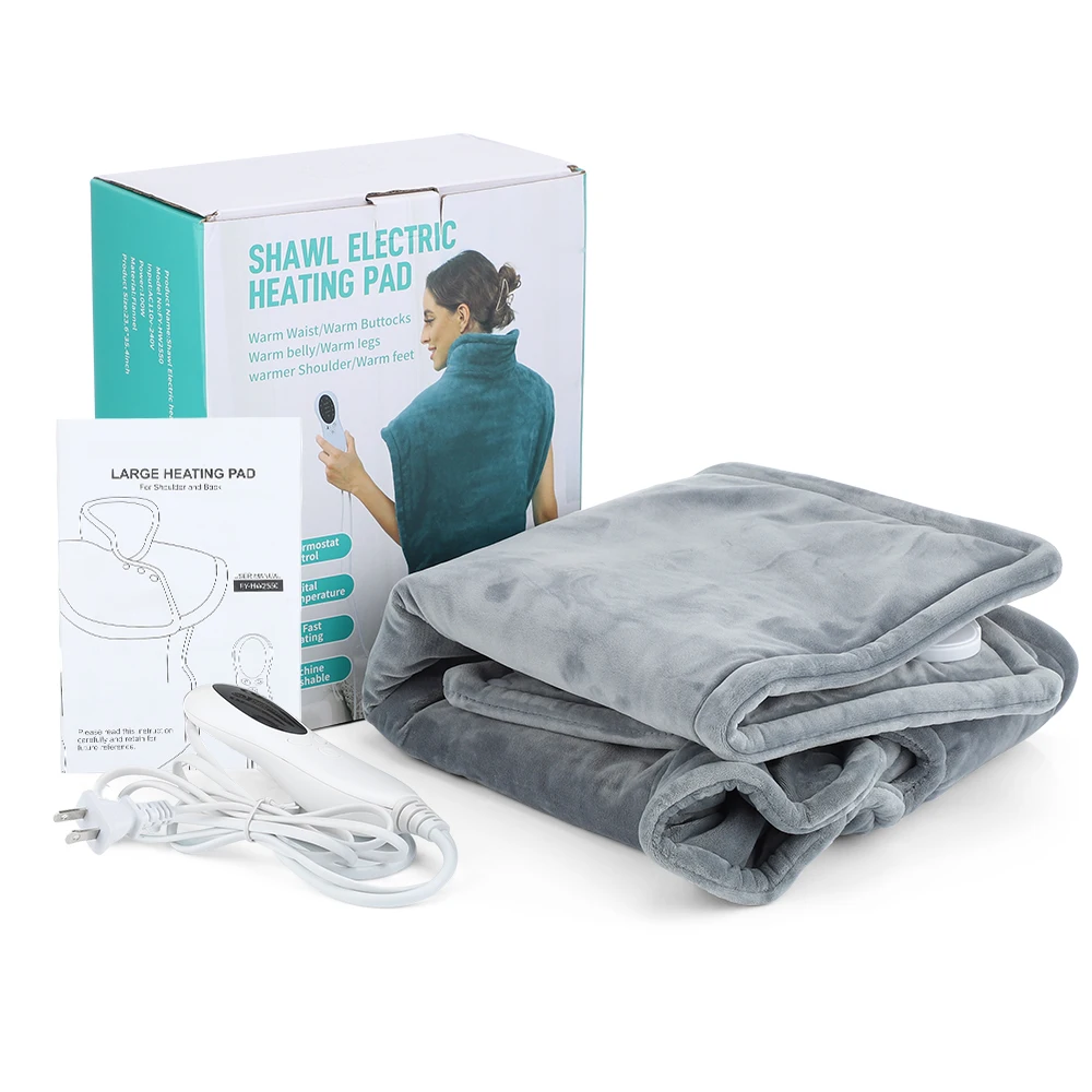 Electric Heating Pad Home Office Use Winter Thermal Blanket Warmer Electro Sheet Pad for Shoulder Neck Sofa Bed Heated Shawl