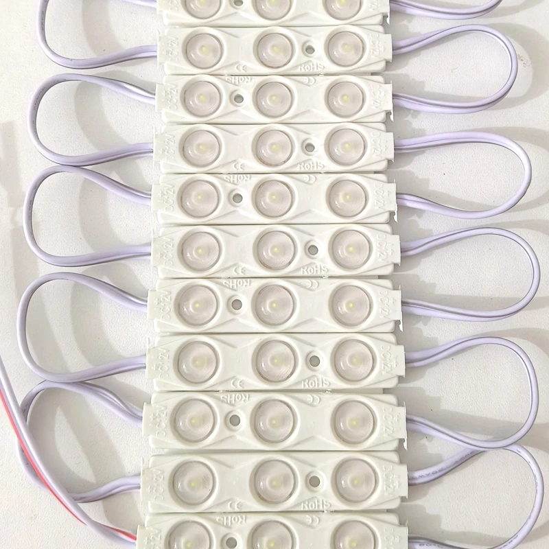 20PCS 12V Waterproof 2835 3LEDs 1.5W Injection molding LED Module high lumen super bright led modules lighting