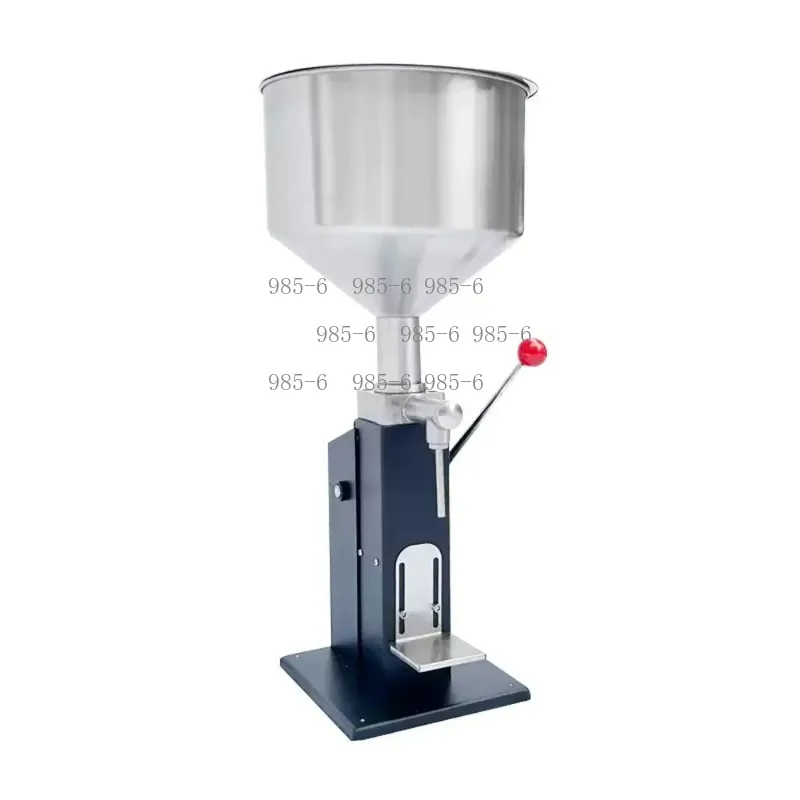 Manual Liquid Filling Machine A03 Black, 5-50ml Graduated Scale Paste Liquid Cosmetic Cream Can Filler