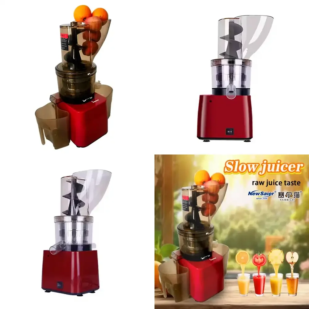 Stainless Steel Machine Fruit Vegetable Juicers Orange Blender Cold Pressed Fruit Dispenser Commercial Slow Juicer