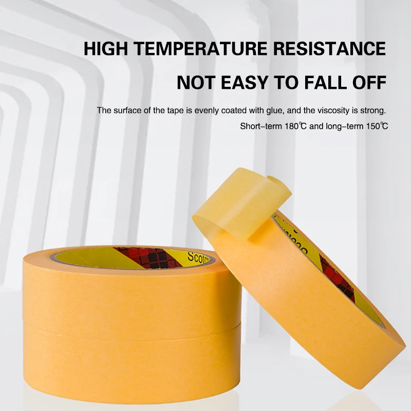 3M 244 Masking Tape Shielding Protects Car Paint High Temperature Resistance Writable Tape Doesn\'t Stick Multifunctional Tape