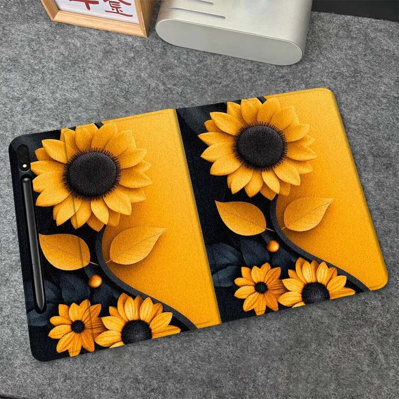 

Чехол для планшета Samsung Galaxy Tab S6 S7 S8 S9 S10 FE Plus Lite с изображением цветов подсолнуха, популярный подарок, мягкий, гибкий, с поддержкой.