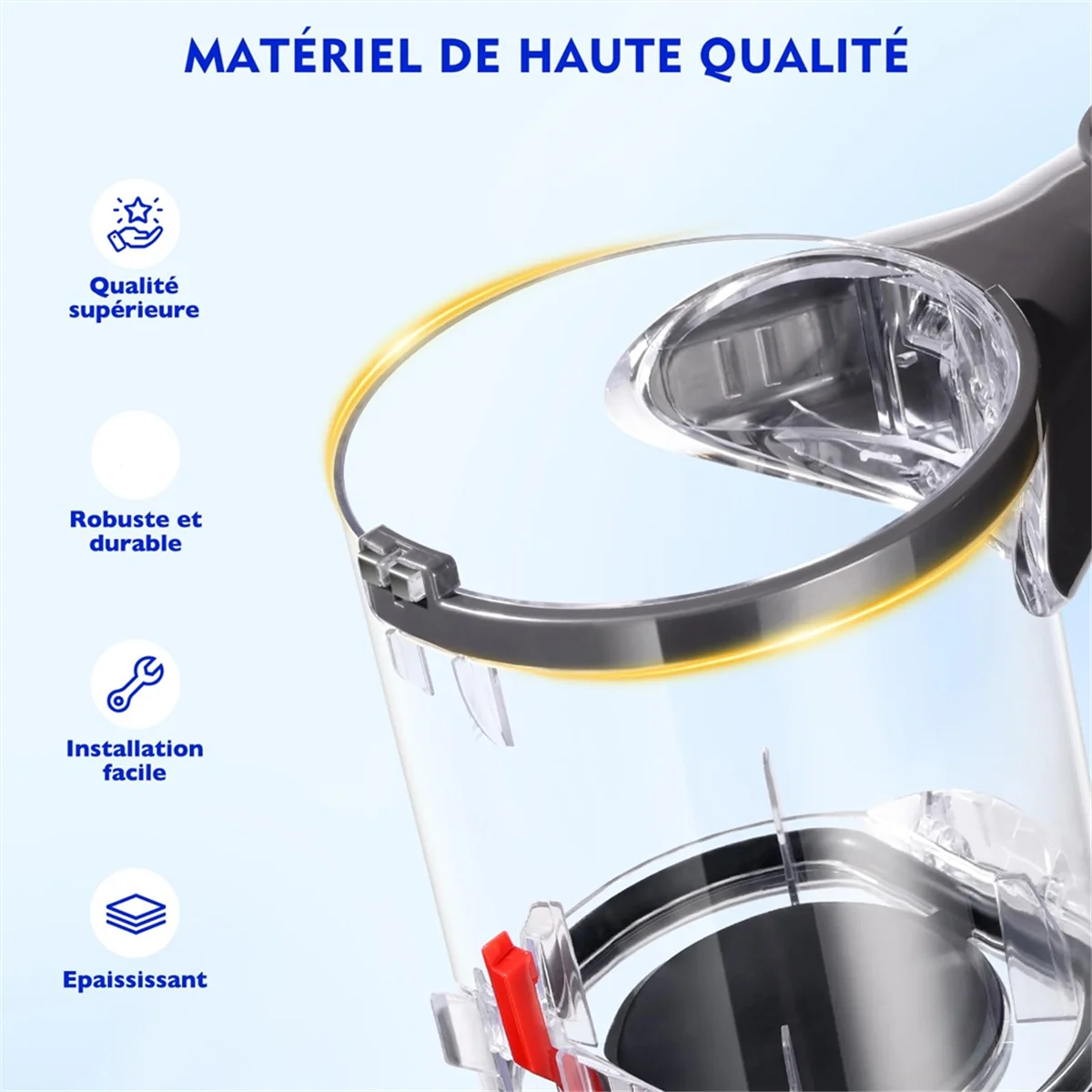 L65A пылесборник для пылесоса Dyson V6 DC58 DC59 DC62 DC74, запасные части для пылесборника с интерфейсом, номер детали 965660 -01